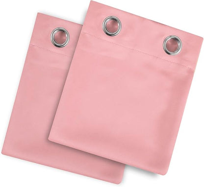 LEMOMO Blackout Curtains 52 x 120 Inch Long Pink Curtains Set of 2 Panels Room Darkening Curtains for Bedroom and Living Room