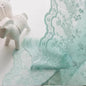 YJ YANJUN Vintage Lace Curtains 84 Inches Long-Victorian Floral Pattern Aqua Sheer Curtain Panels for Living Room Bedroom,Light Filtering, Memaid Beachy Drapes 2 Panels 52W x 84L Mint Green