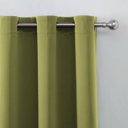 LEMOMO Blackout Curtains 52 x 90 Inch Long Olive Green Curtains Set of 2 Panels Room Darkening Curtains for Bedroom and Living Room