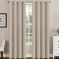 H.VERSAILTEX Blackout Curtain for Living Room Thermal Insulated Window Treatment Curtain Extra Long 108 inch Length Energy Saving Solid Grommet Top Blackout Drape, One Panel, Fog, 52" W x 108" L