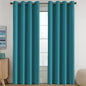 H.VERSAILTEX Blackout Curtain for Living Room Thermal Insulated Window Treatment Curtain Extra Long 108 inch Length Energy Saving Solid Grommet Blackout Drape, One Panel, Turquoise Blue，52"W x 108"L