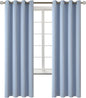 BGment Blackout Curtains for Bedroom - Grommet Thermal Insulated Room Darkening Curtains for Living Room, Set of 2 Panels (52 x 72 Inch, Spa Blue)