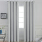 Yakamok Room Darkening Grommet Window Drapes Thermal Insulated Light Blocking Light Grey Blackout Curtains for Bedroom(52Wx96L,Light Gray,2 Panels)