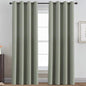 H.VERSAILTEX Ultra Sleep Blackout Room Darkening Curtains for Bedroom, Thermal Insulated Energy Efficient Window Panel Drapes, Grommet Sliding Door Curtain Panel - Light Sage, One Panel, 52'W x 96'L