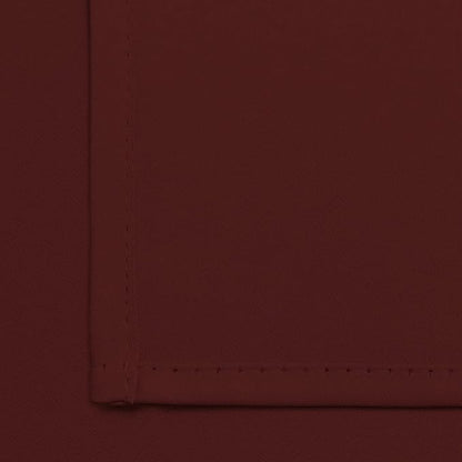 Yakamok 36 Inch Blackout Curtains for Kitchen, Grommet Sunlight Block Energy Saving Window Drapes for Bedroom Bathroom, Burgundy Red, 52Wx36L, 2 Panels
