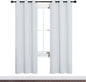 NICETOWN Room Darkening Draperies Curtains, Window Treatment Thermal Insulated Grommet Room Darkening Curtains/Drapes for Bedroom (Greyish White, 2 Panels, 34 by 72)