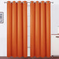 LEMOMO Blackout Curtains 52 x 90 Inch Long Orange Curtains Set of 2 Panels Room Darkening Curtains for Bedroom and Living Room
