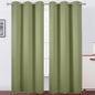 LEMOMO Sage Green Thermal Blackout Curtains/38 x 84 Inch/Set of 2 Panels Room Darkening Curtains for Bedroom