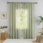 YJ YANJUN Vintage Lace Curtains 108 Inches Long-Victorian Floral Pattern Boho Sage Green Sheer Curtain Panels for Dining Room Living Room Big Windows and High Ceilings 2 Panels