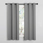 NICETOWN Silver Grey Blackout Curtain Panels for Bedroom, Thermal Insulated Grommet Top Blackout Draperies and Drapes (2 Panels, W34 x L63 inches)