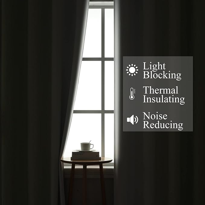 Estelar Textiler Sage Green and Greyish White Ombre Blackout Curtains 45 Inch Length 2 Panels, Full Room Darkening Drapes for Kitchen, Thermal Insulated Grommet Short Curtains for Bathroom,42Wx45L