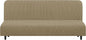 U-NICE HOME Stretch Futon Cover Armless Bed Slipcover - Soft Jacquard Fabric Washable for Pet Friendly, Sand