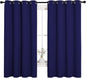 NICETOWN Blackout Draperies Curtains, All Season Thermal Insulated Solid Grommet Top Blackout Curtains/Drapes for Kid's Room (Royal Blue, 1 Pair, 55 x 68 inches)