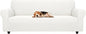 ZNSAYOTX Stretch Oversized Couch Cover Universal Sofa Covers for Living Room Dogs Pet Furniture Protector Spandex Extra Large Sofa Slipcovers with Anti Slip Foam Sticks (White, XL Sofa)