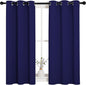 NICETOWN Blackout Draperies Curtains, All Season Thermal Insulated Solid Grommet Top Blackout Curtains/Drapes for Kid's Room (Royal Blue, 1 Pair, 34 x 45 inches)