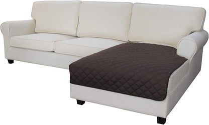 Easy-Going Sectional Couch Covers for Dogs L Shape Sofa Cover Reversible Sofa Slipcover Chaise Lounge Cover Furniture Protector Cover for Pets Dog Cat (42 x 68 inches, Chocolate/Chocolate)
