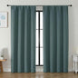 Simplebrand Ava Dark Green Blackout Curtains for Bedroom 84 Inch Length 2 Panels Set, Solid Thermal Insulated Privacy Living Room Window Treatment Curtains Blackout Drapes, W50 x L84 Inch, Dark Green