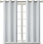 BGment Room Darkening Curtains 54 Inches Long - Grommet Thermal Insulated Drapes Window Treatment Curtains for Bedroom, 2 Panels, 38 x 54 Inch, Greyish White