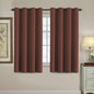 H.VERSAILTEX Blackout Curtain for Living Room Thermal Insulated Window Treatment Curtain 54 inch Length Energy Saving Solid Grommet Top Blackout Drape, One Panel, Rust, 52" W x 54" L