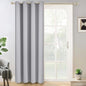 Yakamok Light Gray Blackout Curtain Panels 96 inches - Light Reducing Thermal Insulated Solid Grommet Blackout Curtains/Panels/Drapes for Living Room 1 Panel, 52 inches by 96 Inch, Light Grey