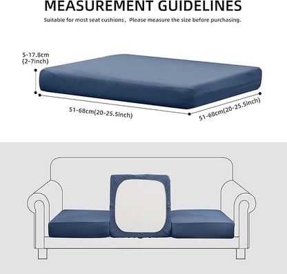 Outdoor Cushion Covers Set,8PCS Patio Furniture Couch Seat Slipcovers, Replacement for Sofa Sectional Chair(Cover，Only)