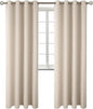 BGment Blackout Curtains - Grommet Thermal Insulated Room Darkening Bedroom and Living Room Curtains, Set of 2 Panels (46 x 84 Inch, Champagne)