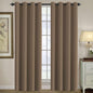 H.VERSAILTEX Blackout Curtain for Living Room Thermal Insulated Window Treatment Curtain Extra Long 108 inch Length Energy Saving Solid Grommet Top Blackout Drape, One Panel, Macchiato, 52"W x 108"L