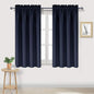 DWCN Navy Room Darkening Blackout Curtains - Thermal Insulated Privacy Energy Saving Window Curtain Drapes 42 x 54 inch Length, Set of 2 Bedroom Living Room Curtains