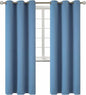 BGment Blackout Curtains for Bedroom - Grommet Thermal Insulated Room Darkening Curtains for Living Room, Set of 2 Panels (42 x 84 Inch, Faded Denim)