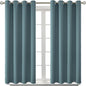 BGment Room Darkening Curtains 45 Inches Long - Grommet Thermal Insulated Drapes Window Treatment Curtains for Bedroom, 2 Panels, 52 x 45 Inch, Stone Blue