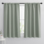 RYB HOME Dorm Curtains Room Darkening, 45 inch Length Privacy Window Treatment Thermal Insulated Covers for Shortage Room Studio Nursery, W42 x L45 inch, 2 Panels, Sea Green