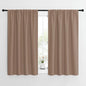 NICETOWN Kitchen Window Blackout Curtains - Window Treatment Thermal Insulated Rod Pocket Small Blackout Draperies/Drapes for Bedroom/Kitchen (Cappuccino, Set of 2, 42 inches Wide by 54 inches Long)