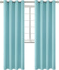 BGment Blackout Curtains - Grommet Thermal Insulated Room Darkening Bedroom and Living Room Curtains, Set of 2 Panels (52 x 95 Inch, Baby Blue)