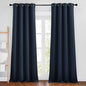 NICETOWN Navy Blue Blackout Curtains, Grommet Thermal Insulated Window Drapes Room Divider Blinds Sound Reducing for Living Room, W46 x L102, 2 Pieces