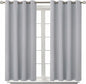 BGment Room Darkening Curtains 45 Inches Long - Grommet Thermal Insulated Drapes Window Treatment Curtains for Bedroom, 2 Panels, 52 x 45 Inch, Light Grey
