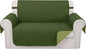 Reversible Loveseat Sofa Covers Couch Cover Furniture Protector(Loveseat Small,Huntergreen/Sage)