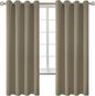 BGment Room Darkening Curtains 72 Inches Long - Grommet Thermal Insulated Drapes Window Treatment Curtains for Bedroom, 2 Panels, 52 x 72 Inch, Cocoa