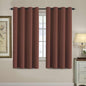 H.VERSAILTEX Blackout Curtain for Living Room Thermal Insulated Window Treatment Curtain Extra Long 63 inch Length Energy Saving Solid Grommet Top Blackout Drape, One Panel, Rust, 52" W x 63" L