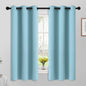 Yakamok Sky Blue Blackout Curtains for Bedroom,Thermal Insulated Grommet Room Darkening Window Drapes for Living Room,42W x 63L,2 Panels