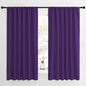 NICETOWN Living Room Curtains for Window - Energy Efficient & Noise Reducing Thermal Insulated Rod Pocket Blackout Drapes/Draperies for Living Room (Royal Purple, 2 Panels, W62 inches x L63 inches)