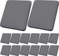 14Pcs Outdoor Cushion Covers, Patio Cushion Covers,Stretch Elastic Slipcovers, Replacement Washable & Reusable Furniture Protector for Patio Couch (Grey,Cover Only)