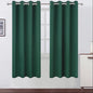 LEMOMO Blackout Curtains 66 x 72 Inch Long Dark Green Curtains Set of 2 Panels Room Darkening Curtains for Bedroom and Living Room