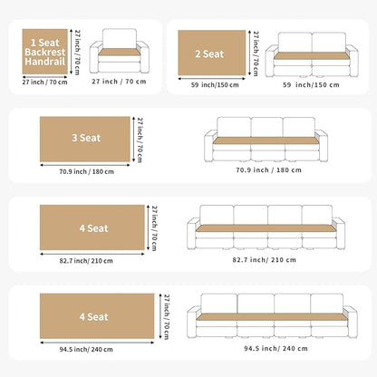 Velvet Couch Covers for Dogs, Dog Sectional Couch Covers, Pet Couchs Cover for 3-4 Seater, Couchs Protector for Dogs, Sectional Sofa Cover for Pet Washable(1PC,Beige White,27.6"×82.7")