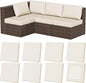 8Pcs Stretch Patio Cushion Covers, Outdoor Couch & Sofa Replacement Slipcovers for Patio Furniture Cushion Covers, Washable Reusable Furniture Protector