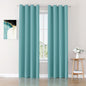 ChrisDowa Blackout Curtains 102 inches Long for Bedroom - 2 Panels Set Grommet Thermal Insulated Room Darkening Curtains for Living Room (Aqua, 52 x 102 Inch)