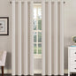 H.VERSAILTEX Blackout Curtain for Living Room Thermal Insulated Window Treatment Curtain Extra Long 108 inch Length Energy Saving Solid Grommet Top Blackout Drape, One Panel, Natural, 52" W x 108" L