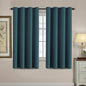 H.VERSAILTEX Blackout Curtain for Living Room Thermal Insulated Window Treatment Curtain Extra Long 63 inch Length Energy Saving Solid Grommet Top Blackout Drape, One Panel, Dark Teal, 52" W x 63" L