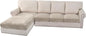 H.VERSAILTEX Velvet Stretch Sectional Couch Covers 4 Pieces Sofa Seat Cushion Covers L Shape Separate Couch Cover for Both Left/Right Sectional Couch (Large Sofa 3 Seater + 1 Chaise, French Oak)