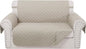 Reversible Loveseat Sofa Covers Couch Cover Furniture Protector(Loveseat,Beige/Beige)