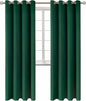 BGment Christmas Blackout Curtains - Grommet Thermal Insulated Room Darkening Bedroom and Living Room Curtains, Set of 2 Decorative Curtain Panels (52 x 84 Inch, Emerald Green)